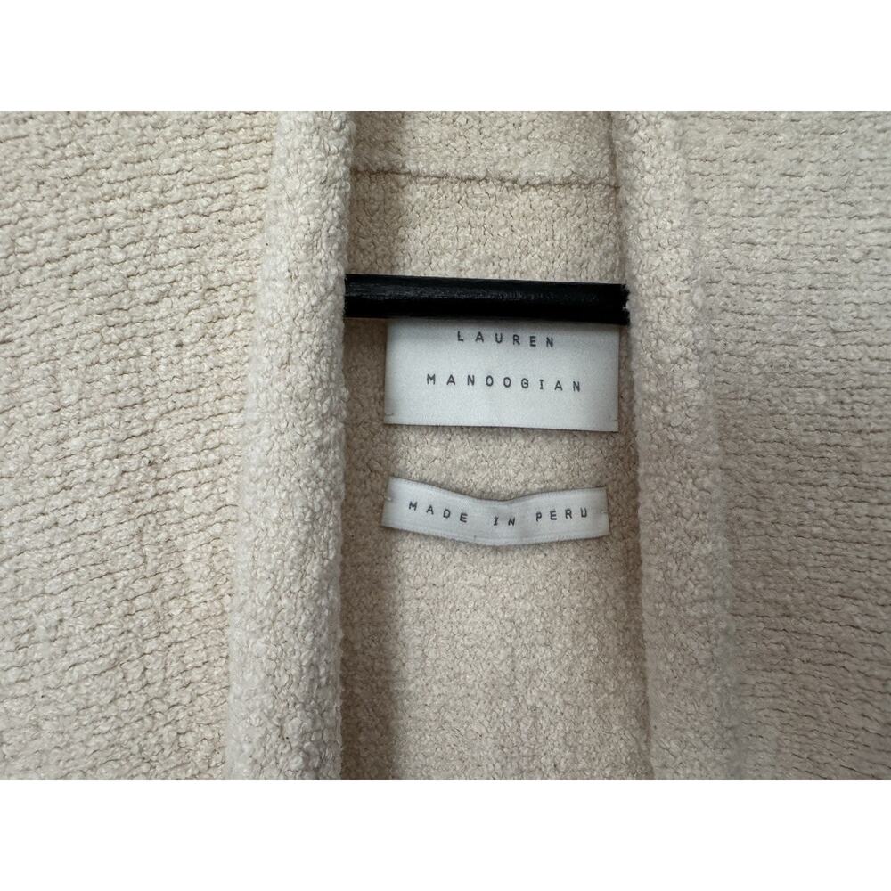 NWT Lauren Manoogian Uzbek Pima Cotton Blend Cardigan Cream - 2 - Picture 8 of 14